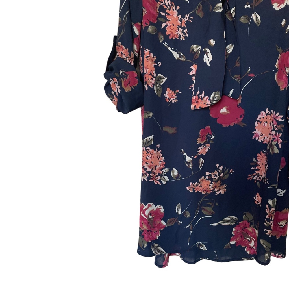 🌙 Lara Fashion Black Floral Blouse - Picture 4 of 12